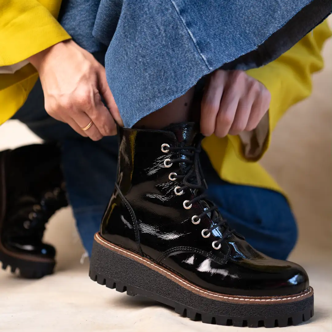 Botas Urbanas de Plataforma com Sola Track