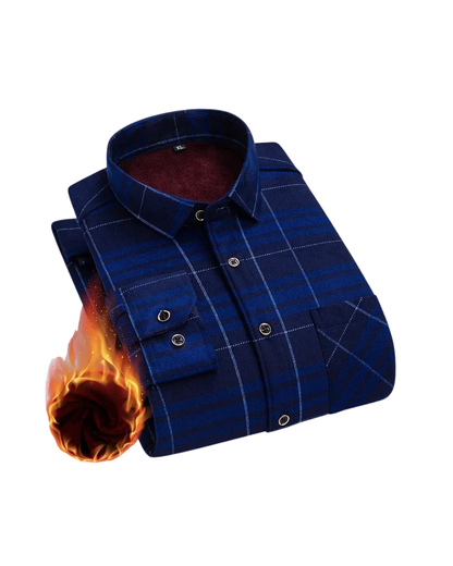 Camisa térmica xadrez para homem