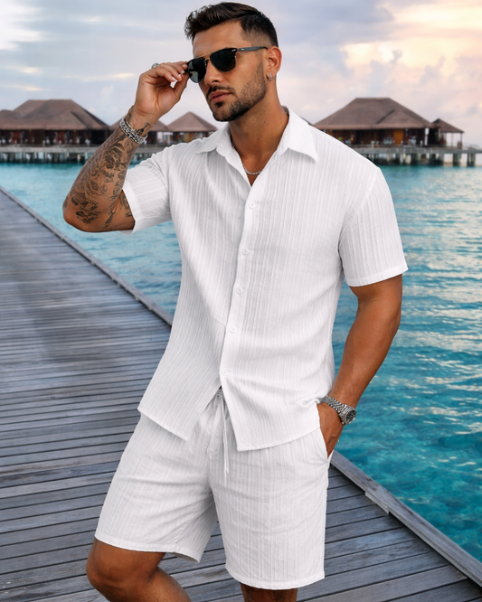 Conjunto Casual Listrado para home