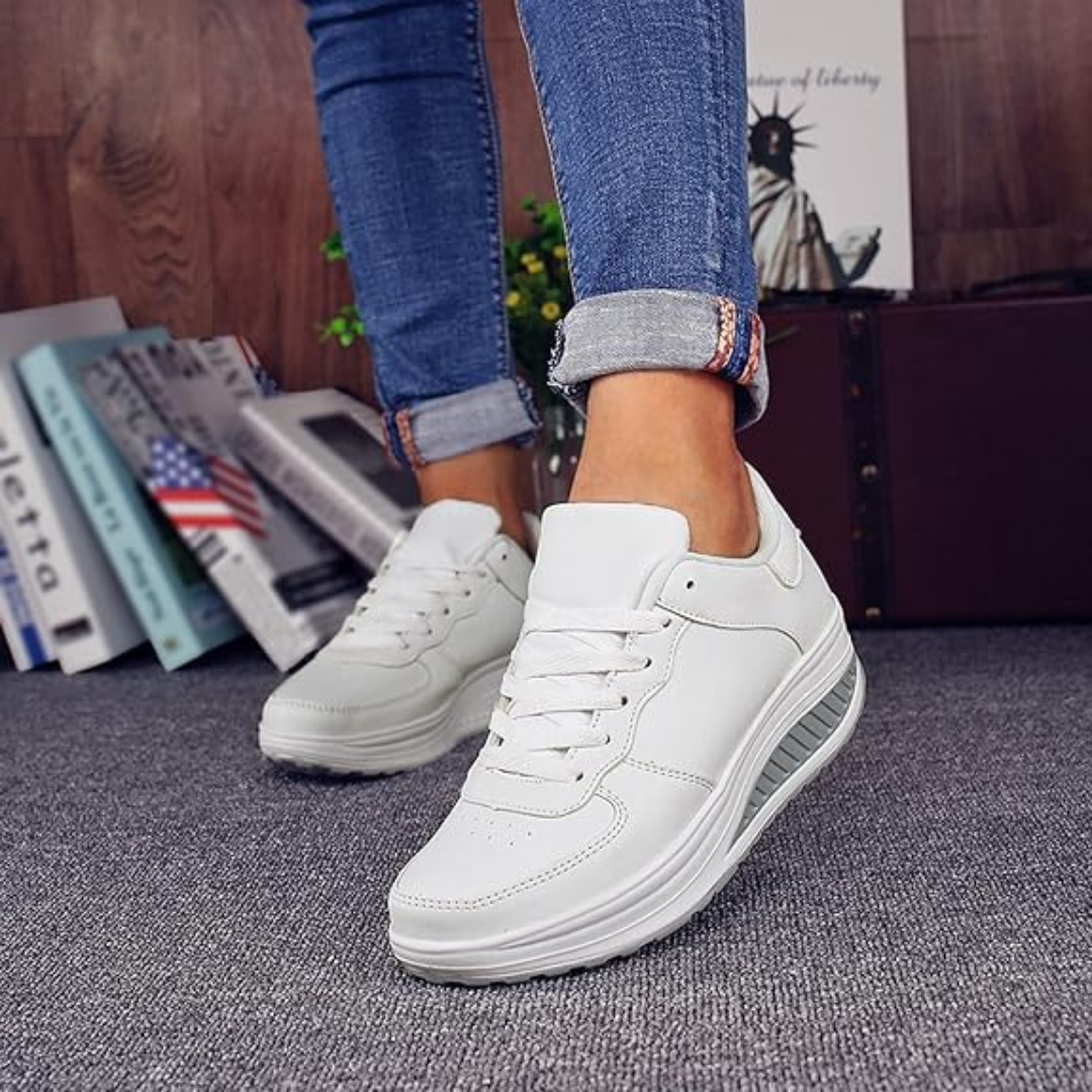 Sapatos desportivos de sola alta para mulher