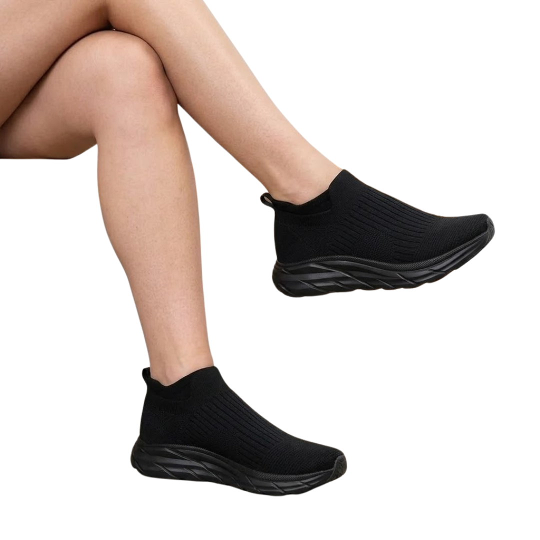 Ténis ortopédicos em malha com suporte anatómico avançado