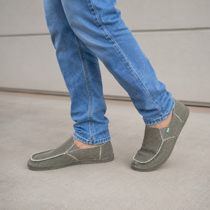 Mocassins Casuais de Lona com Calce Fácil