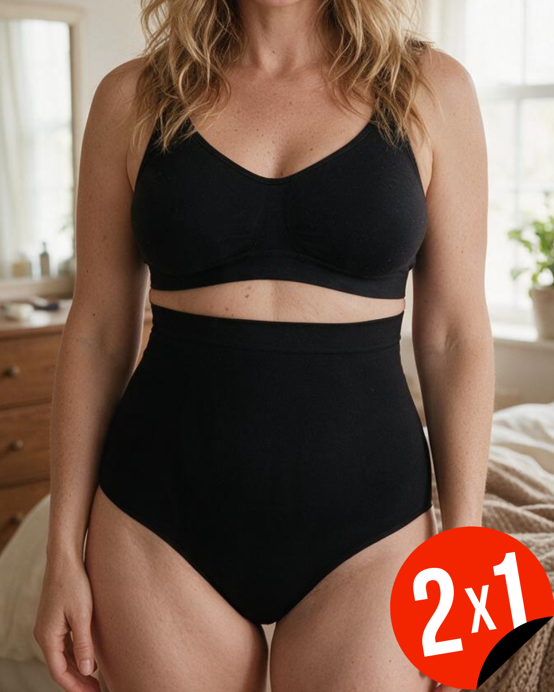 Cueca Modeladora de Cintura Alta para Mulher (OFERTA 2x1)