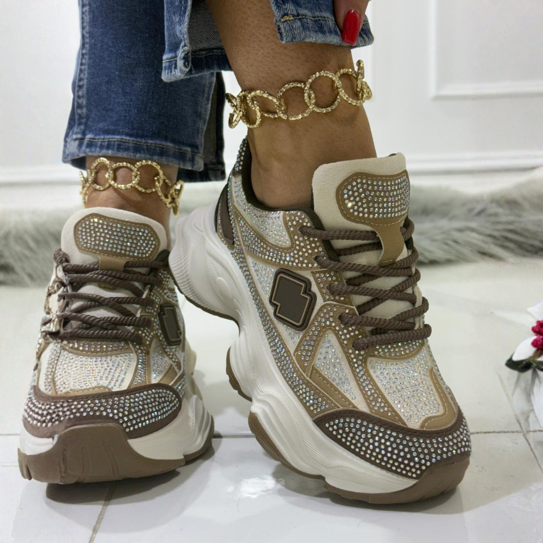 Zapatilhas Desportivas De Estilo Versátil Com Sola De Alto Rendimento Para Mulher