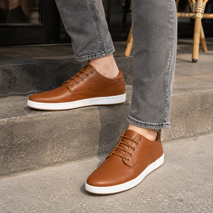 Sapatos Casuais Elegantes em Couro