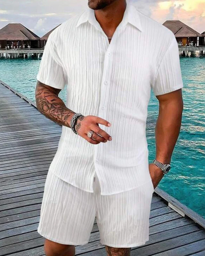 Conjunto Casual Listrado para home