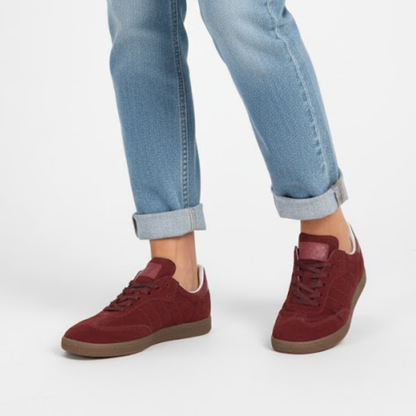 Sapatilhas de Camurça com Palmilhas Ortopédicas para Mulher