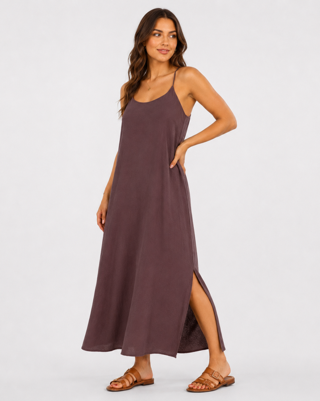 Vestido comprido com alças