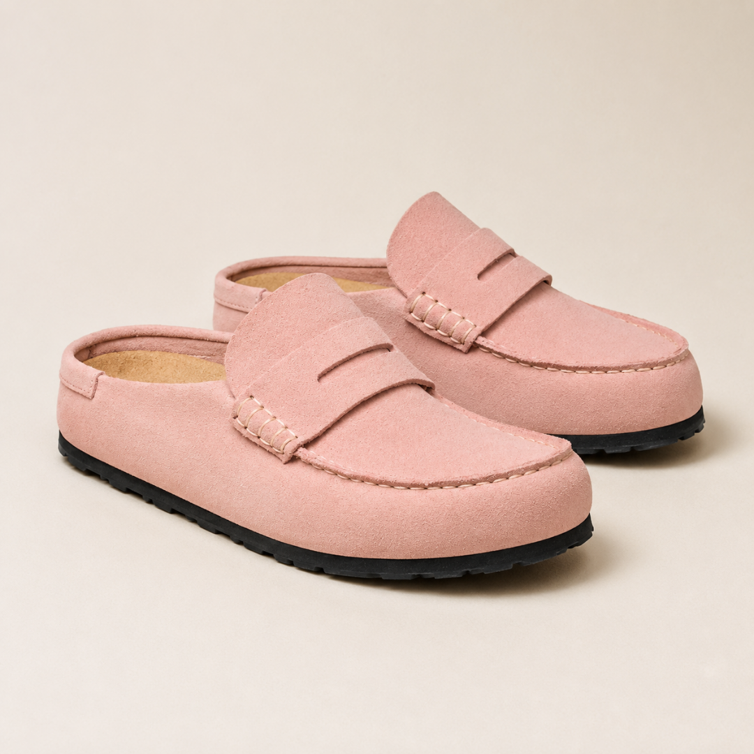 Mocassins em Camurça sem Calcanhar para Homem