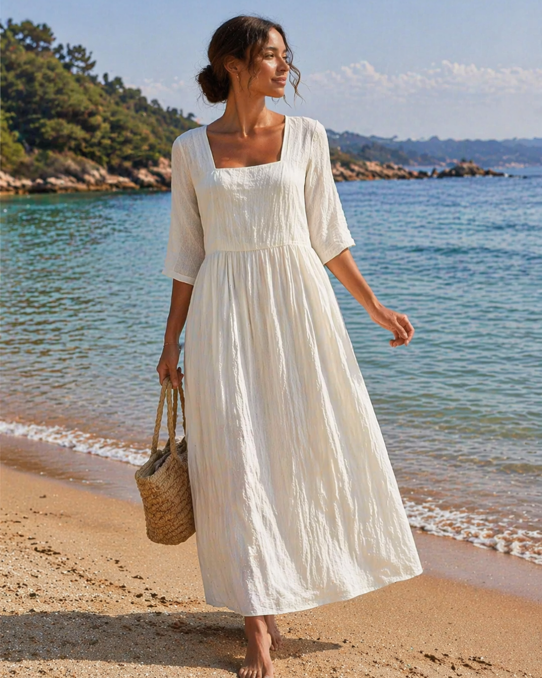 Vestido Casual de Linho