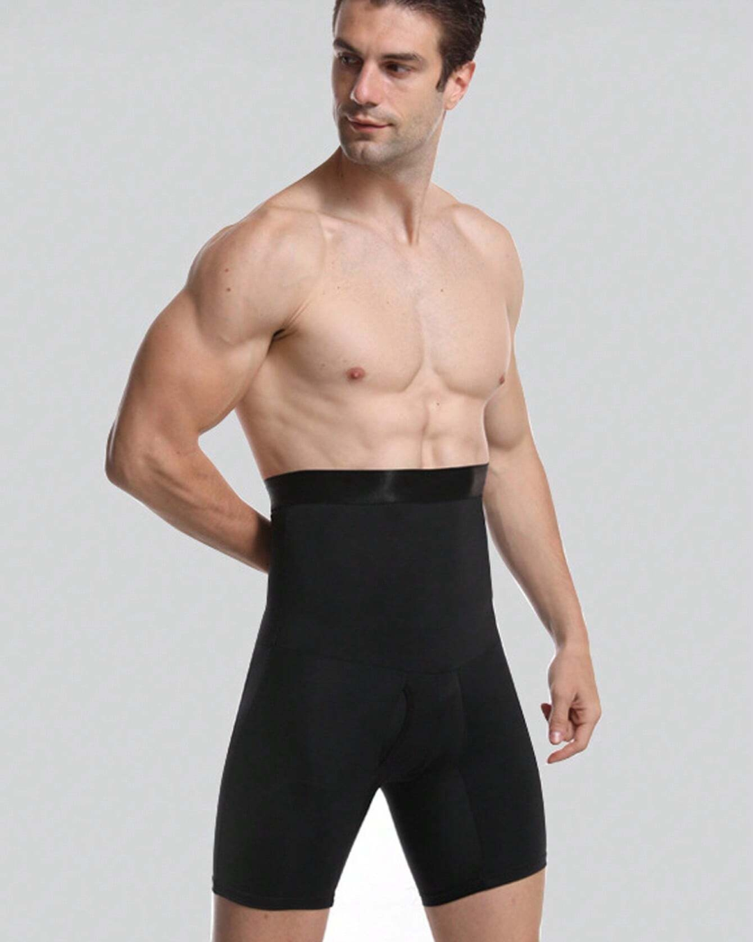 Roupa interior abdominal de dupla camada e cintura alta