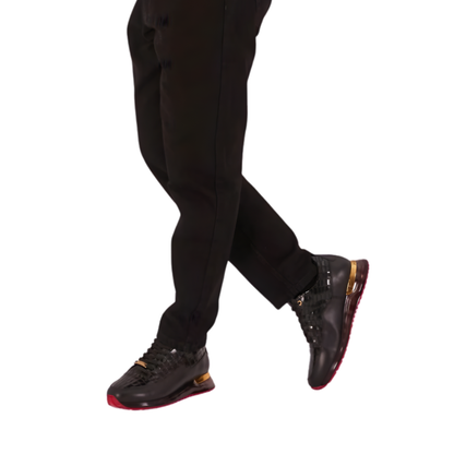 Ténis de couro com design minimalista