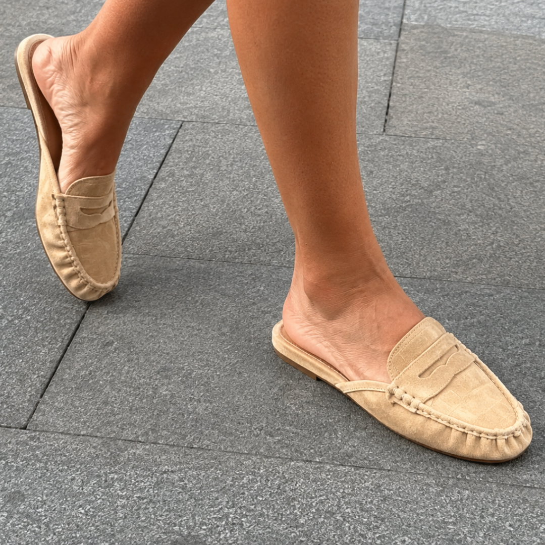 Mocassins Mule de Mulher com Design Tipo Penny