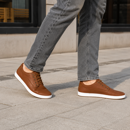 Sapatos Casuais Elegantes em Couro