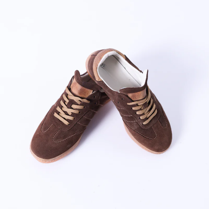 Sapatilhas de Camurça com Palmilhas Ortopédicas para Mulher