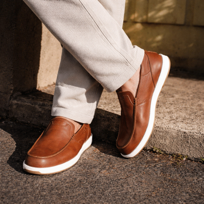 Mocassins Seúl Slip-On em Pele Premium