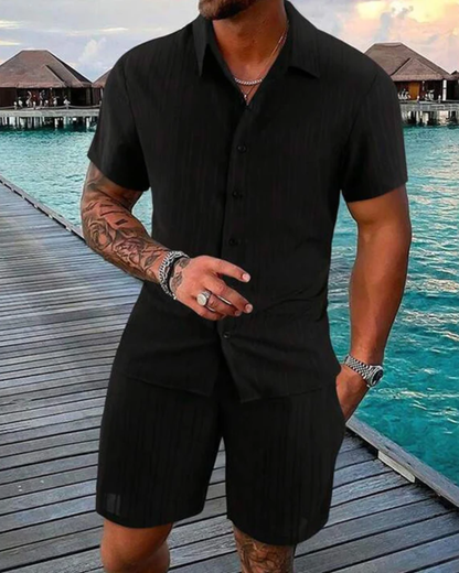 Conjunto Casual Listrado para home