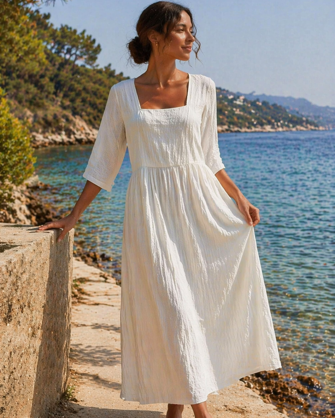 Vestido Casual de Linho