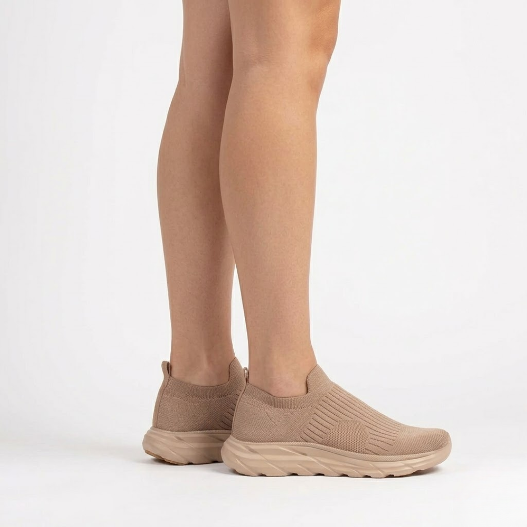 Ténis ortopédicos em malha com suporte anatómico avançado