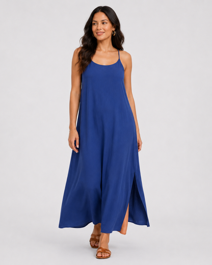 Vestido comprido com alças