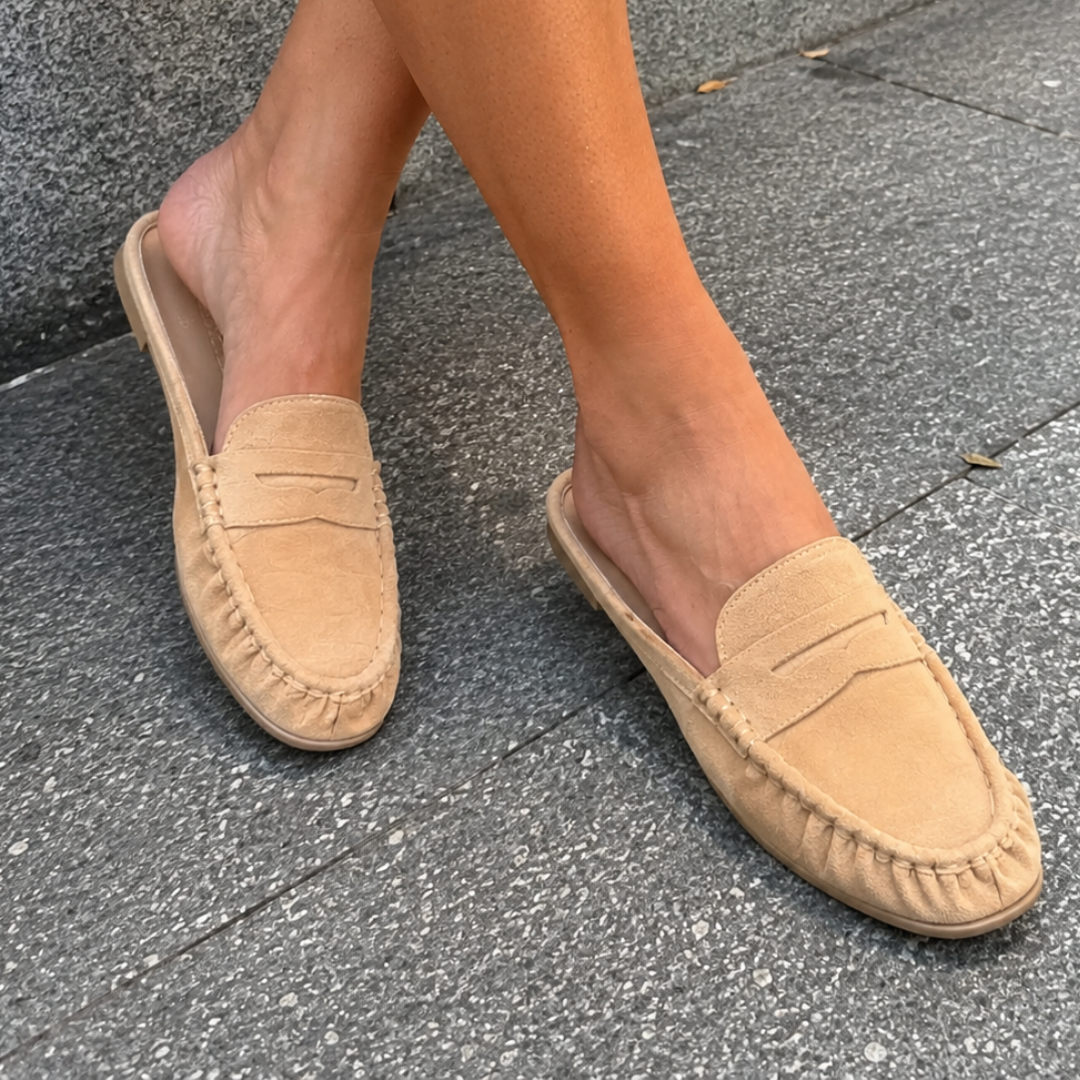 Mocassins Mule de Mulher com Design Tipo Penny