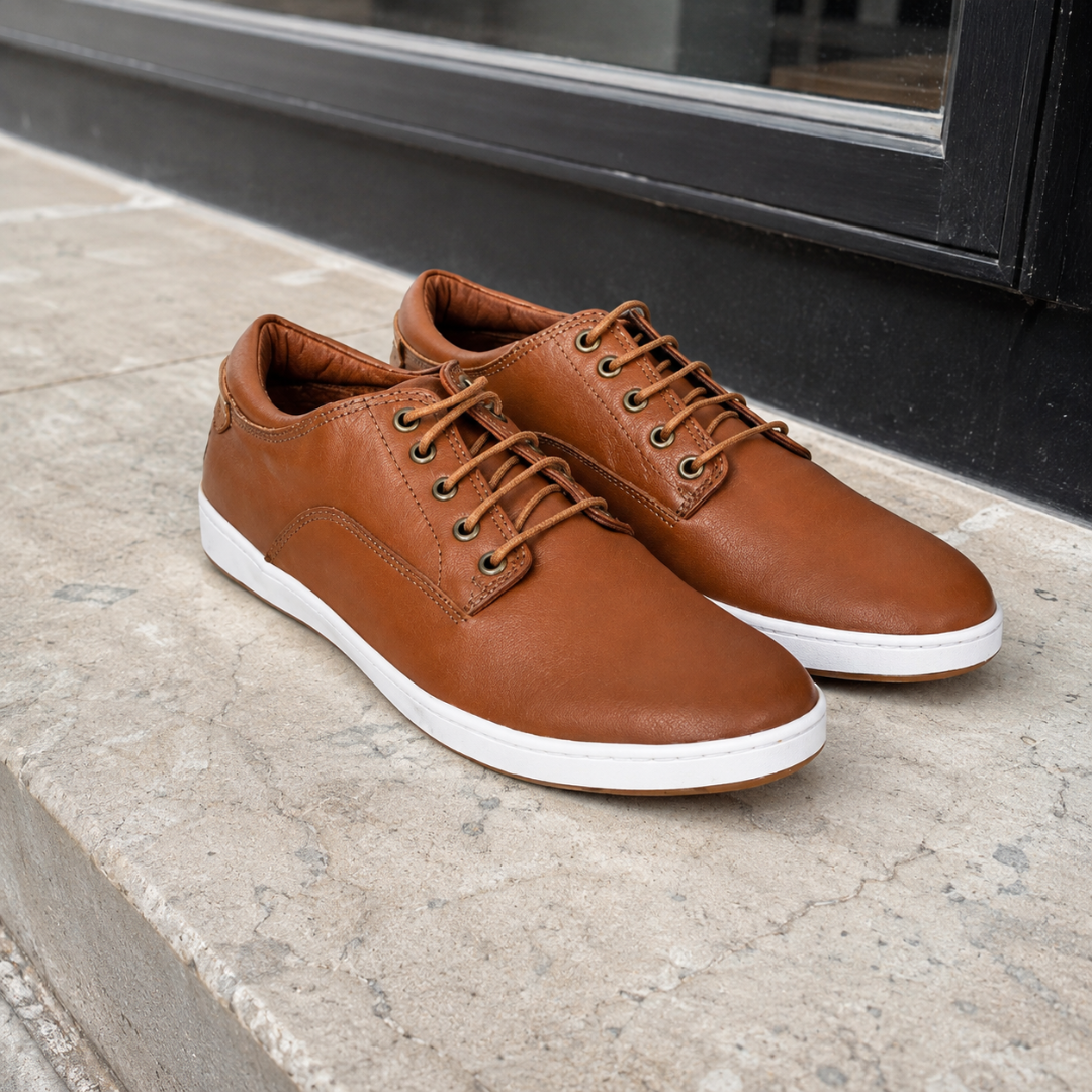 Sapatos Casuais Elegantes em Couro