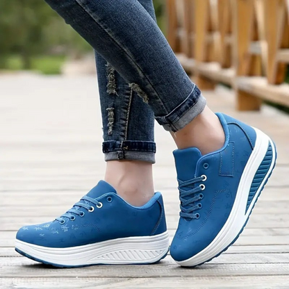 Sapatos desportivos de sola alta para mulher