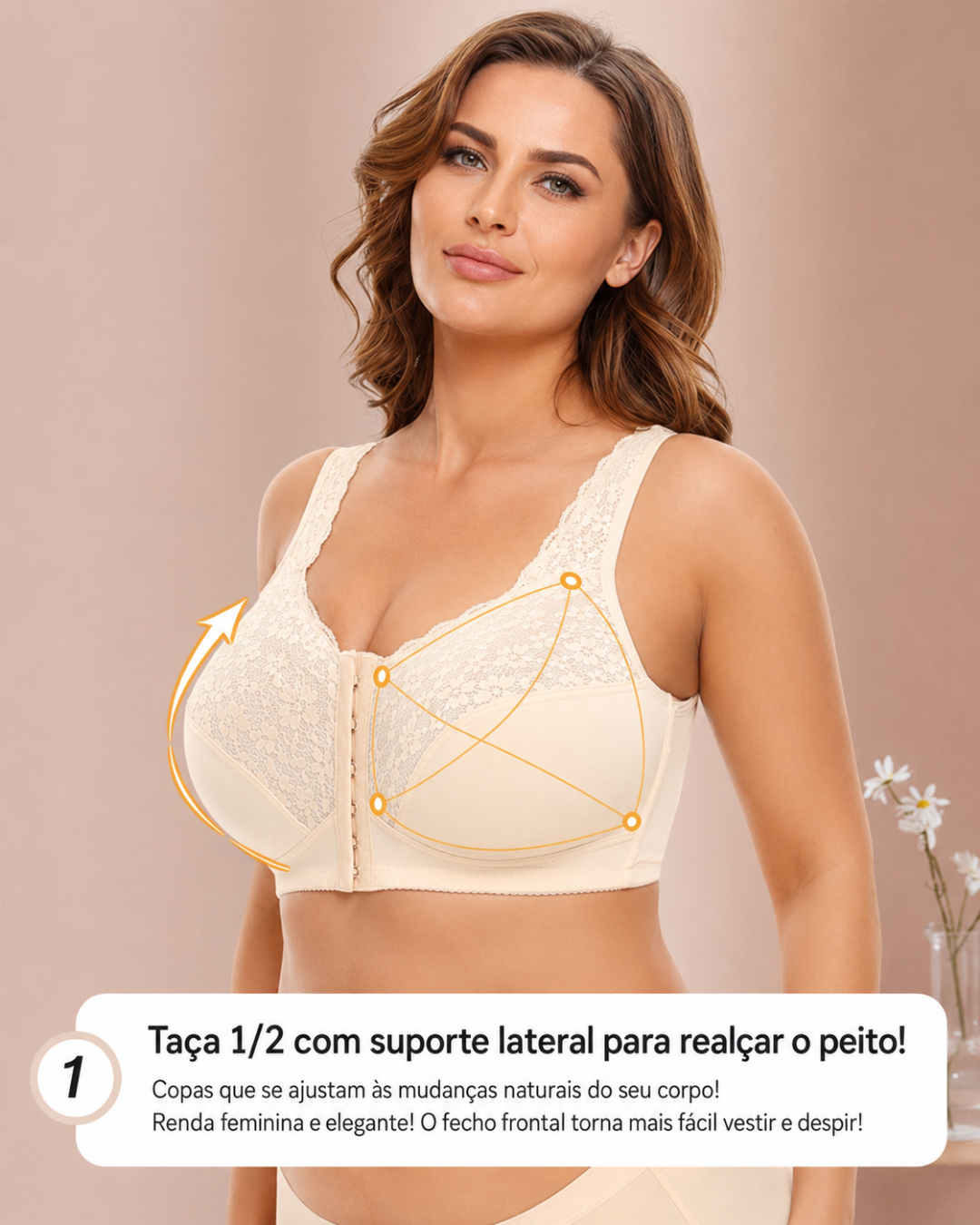 Soutien de renda com fecho frontal (OFERTA 2X1)