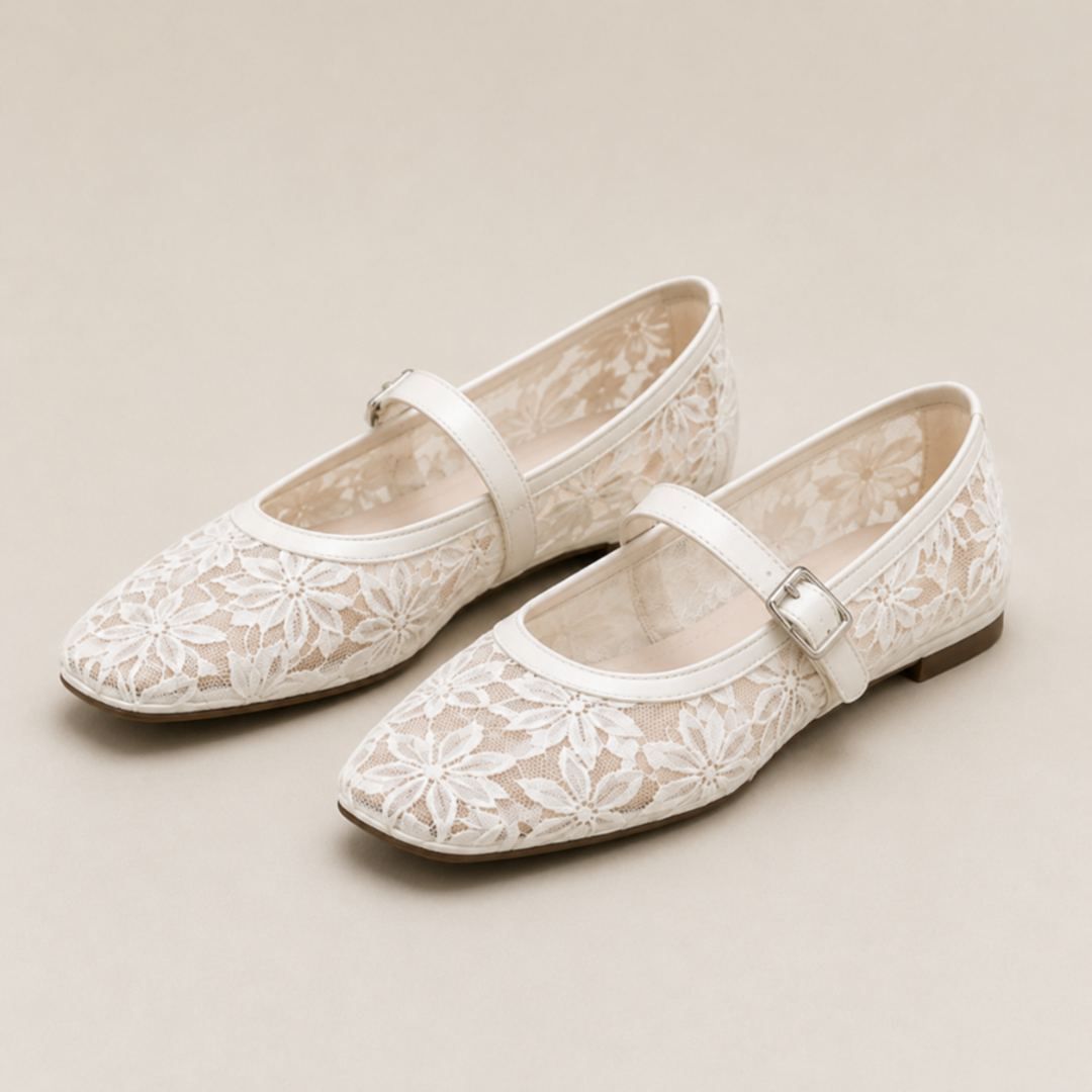 Sabrinas em Renda Floral com Fivela
