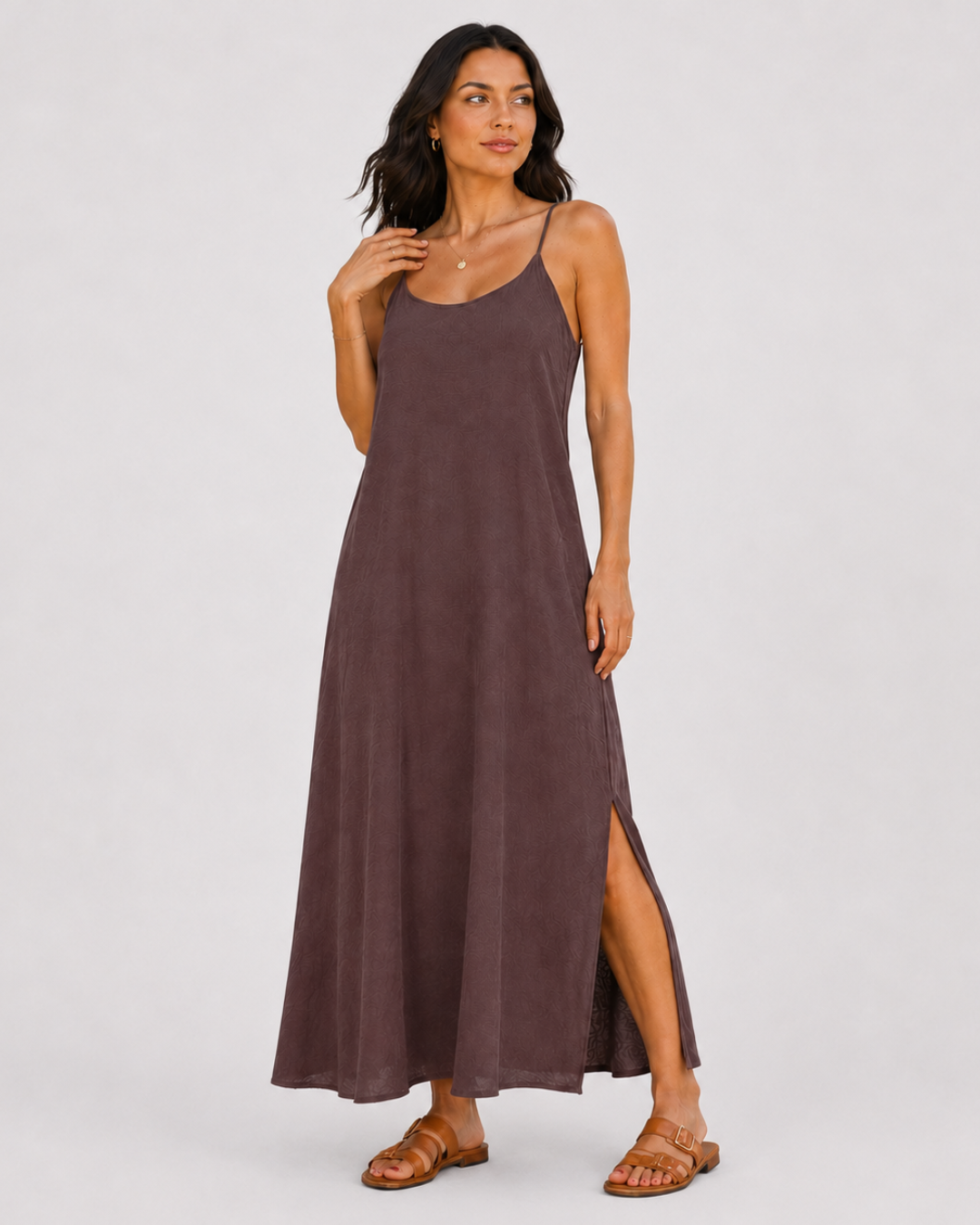 Vestido comprido com alças