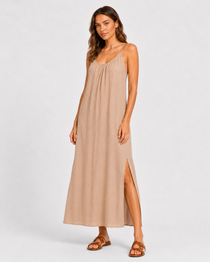 Vestido comprido com alças