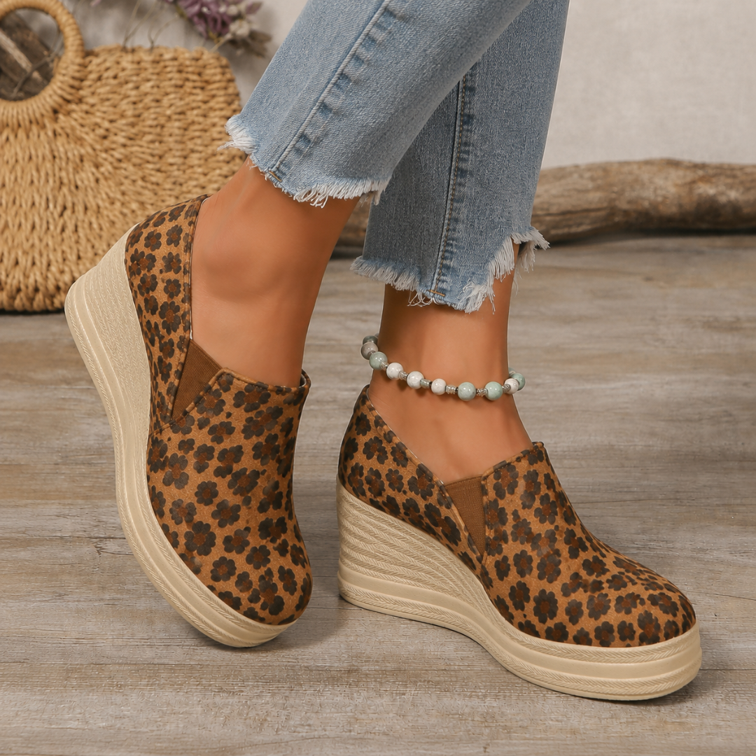 Sapatos de Cunha Confortáveis com Design Anatómico