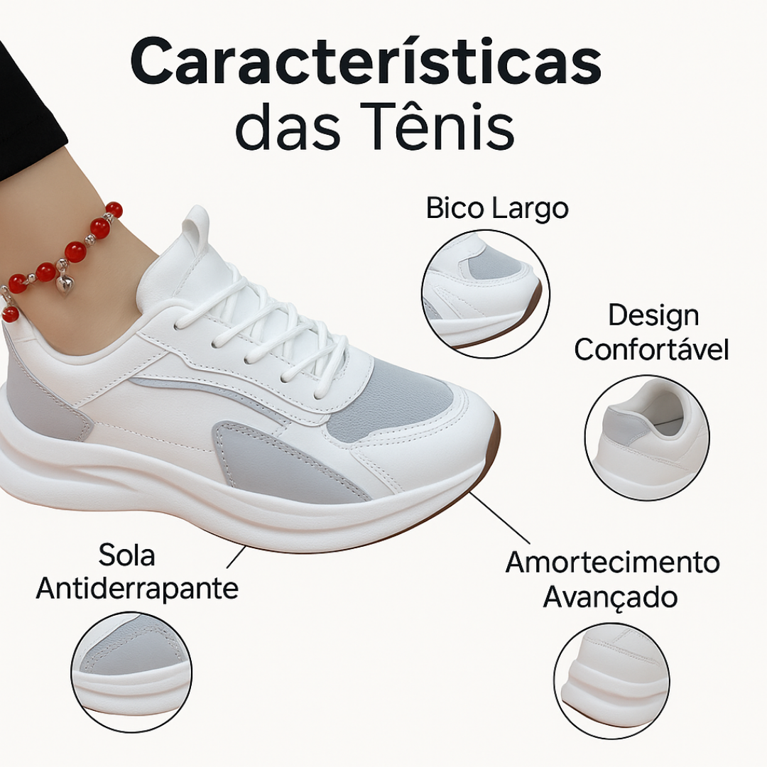 Sapatilhas de sola ortopédica
