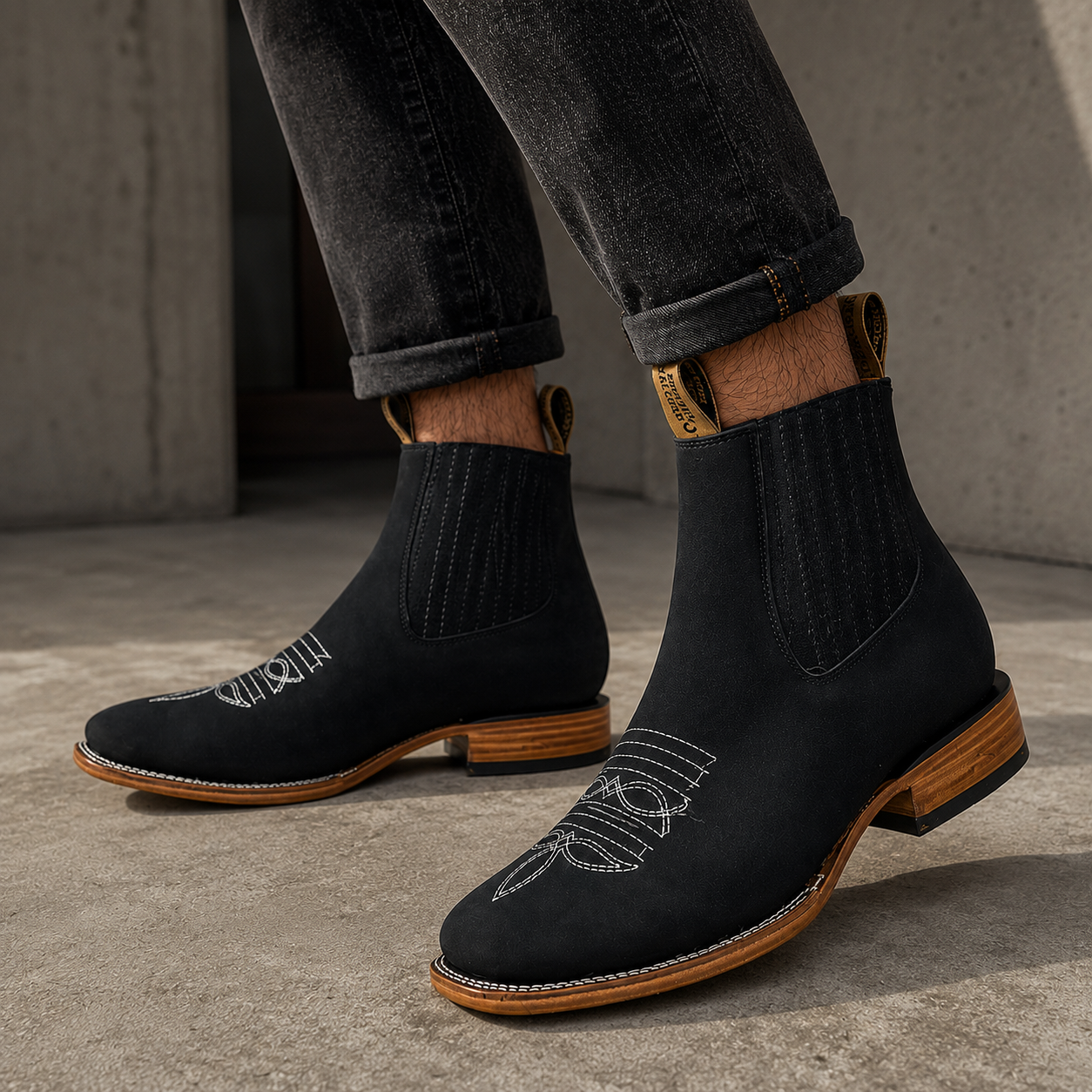 Botas de ganga com sola resistente