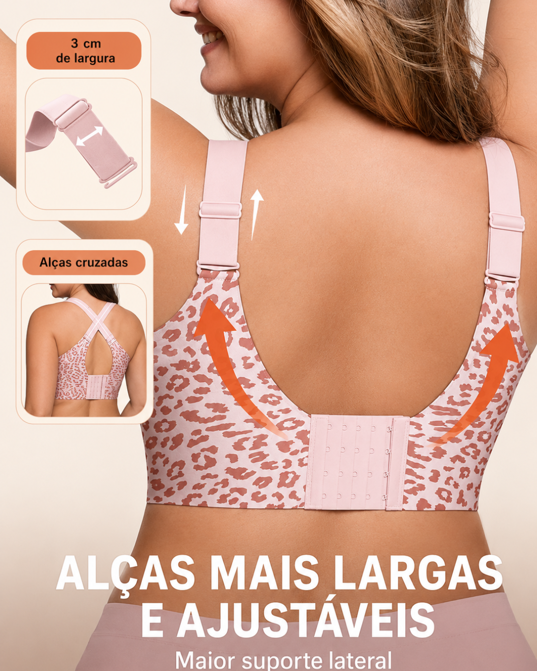 Soutien de Suporte Confortável com Alças Ajustáveis (OFERTA 2X1)