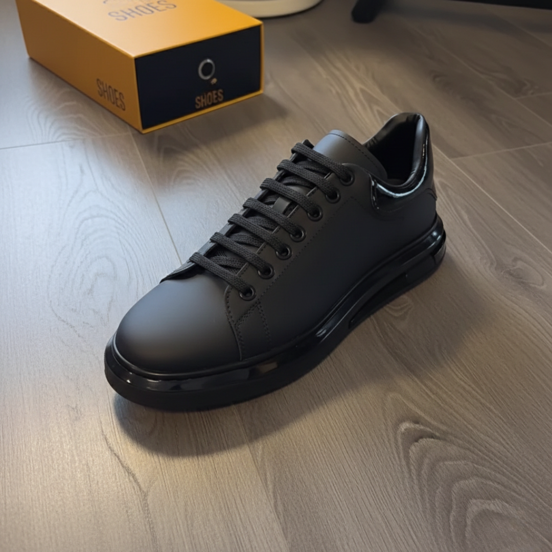 Sapatos Aveiro em Pele com Sola Resistente para Casa